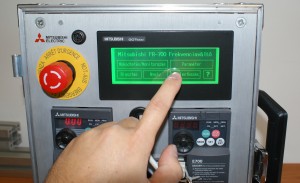Mitsubishi frekvenciaváltó kijelző GOT1000 HMI főkép